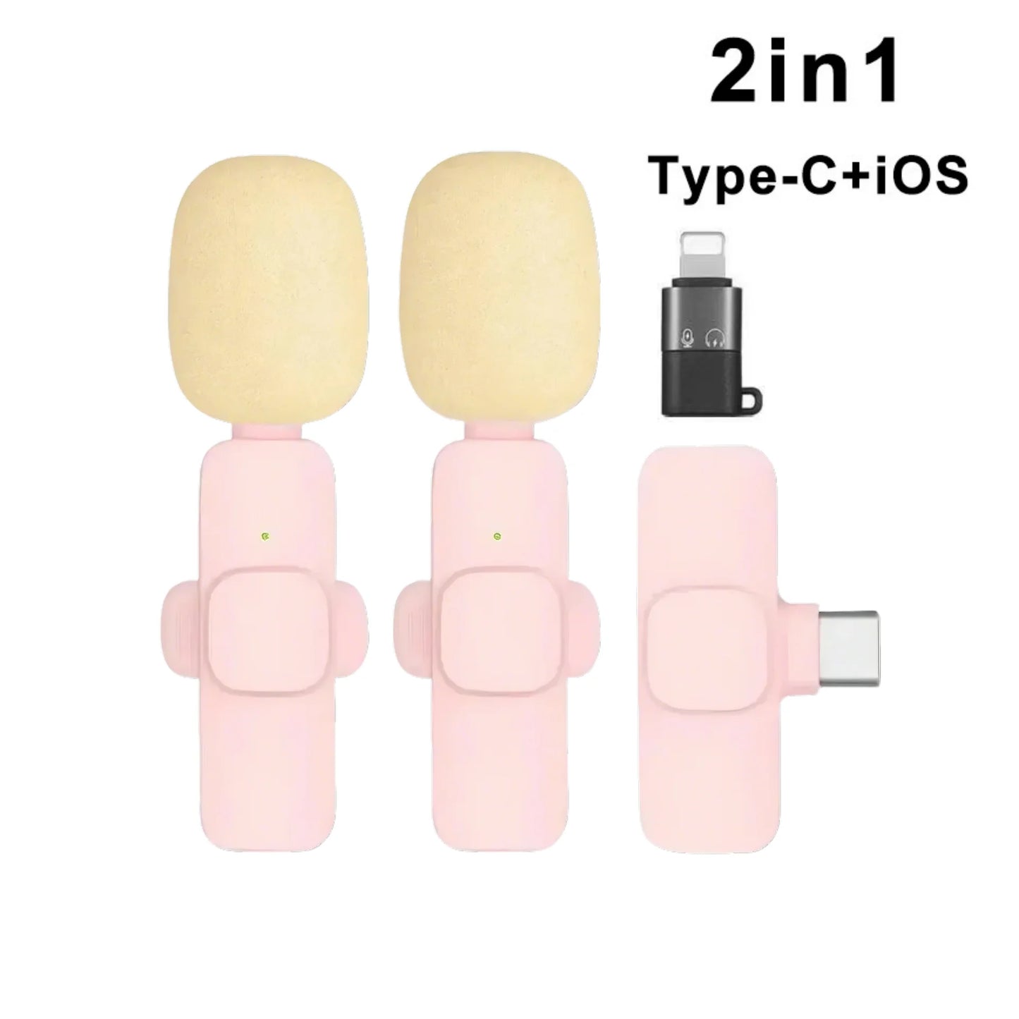 Portable Wireless Lavalier Mic for iPhone/Android