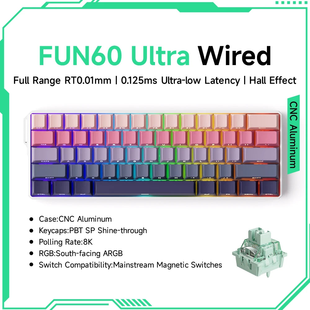 MonsGeek M1W FUN60 - Mechanical Keyboard Magnetic