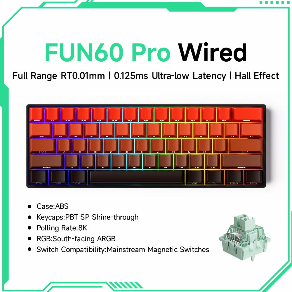 MonsGeek M1W FUN60 - Mechanical Keyboard Magnetic