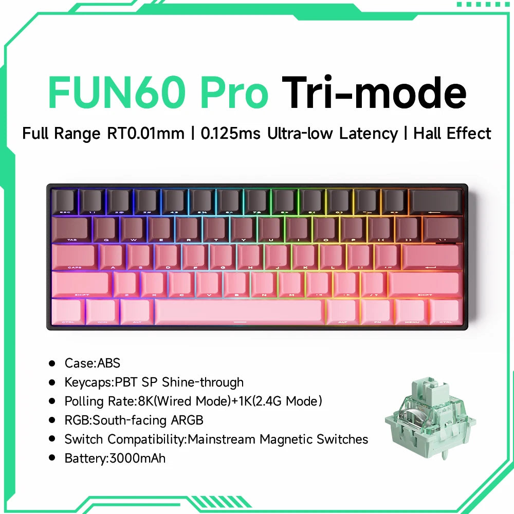 MonsGeek M1W FUN60 - Mechanical Keyboard Magnetic