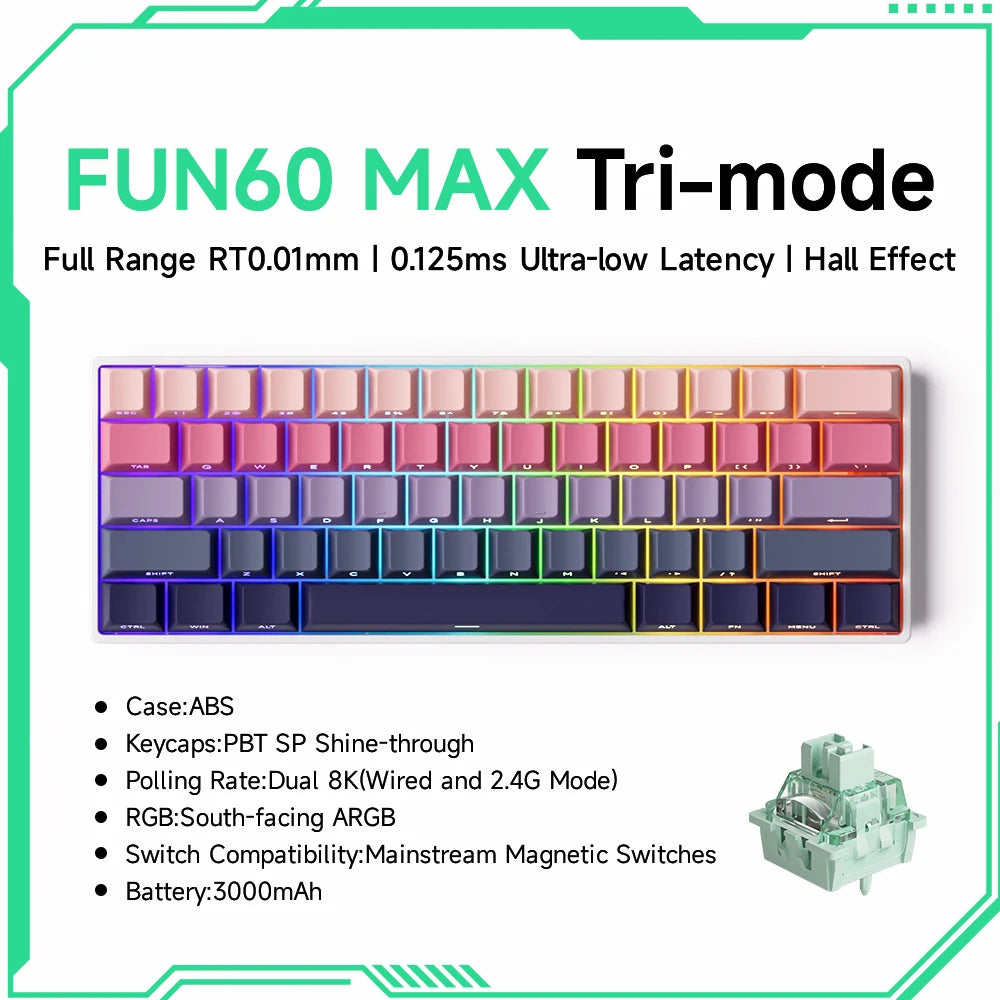 MonsGeek M1W FUN60 - Mechanical Keyboard Magnetic