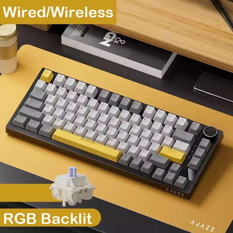 AJAZZ AK820 Pro – Multifunctional Knob Mechanical Keyboard