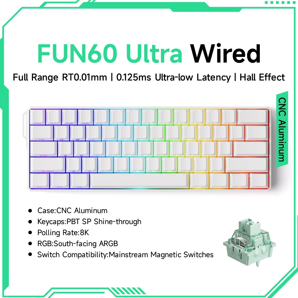 MonsGeek M1W FUN60 - Mechanical Keyboard Magnetic