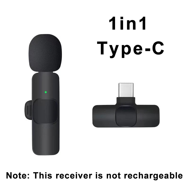 Portable Wireless Lavalier Mic for iPhone/Android