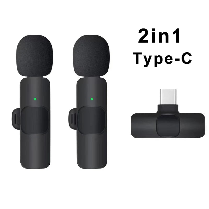 Portable Wireless Lavalier Mic for iPhone/Android
