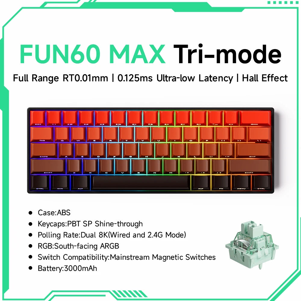 MonsGeek M1W FUN60 - Mechanical Keyboard Magnetic