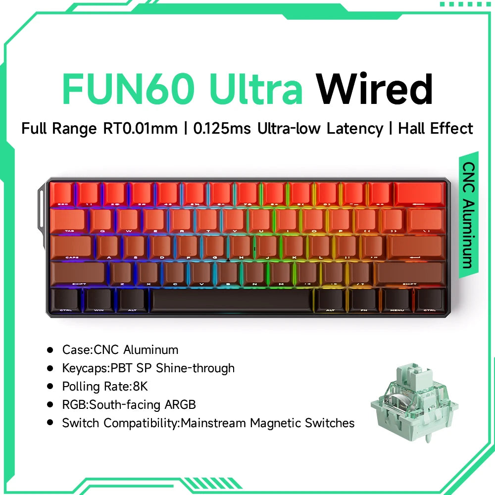 MonsGeek M1W FUN60 - Mechanical Keyboard Magnetic