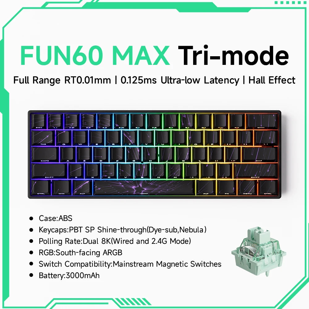 MonsGeek M1W FUN60 - Mechanical Keyboard Magnetic
