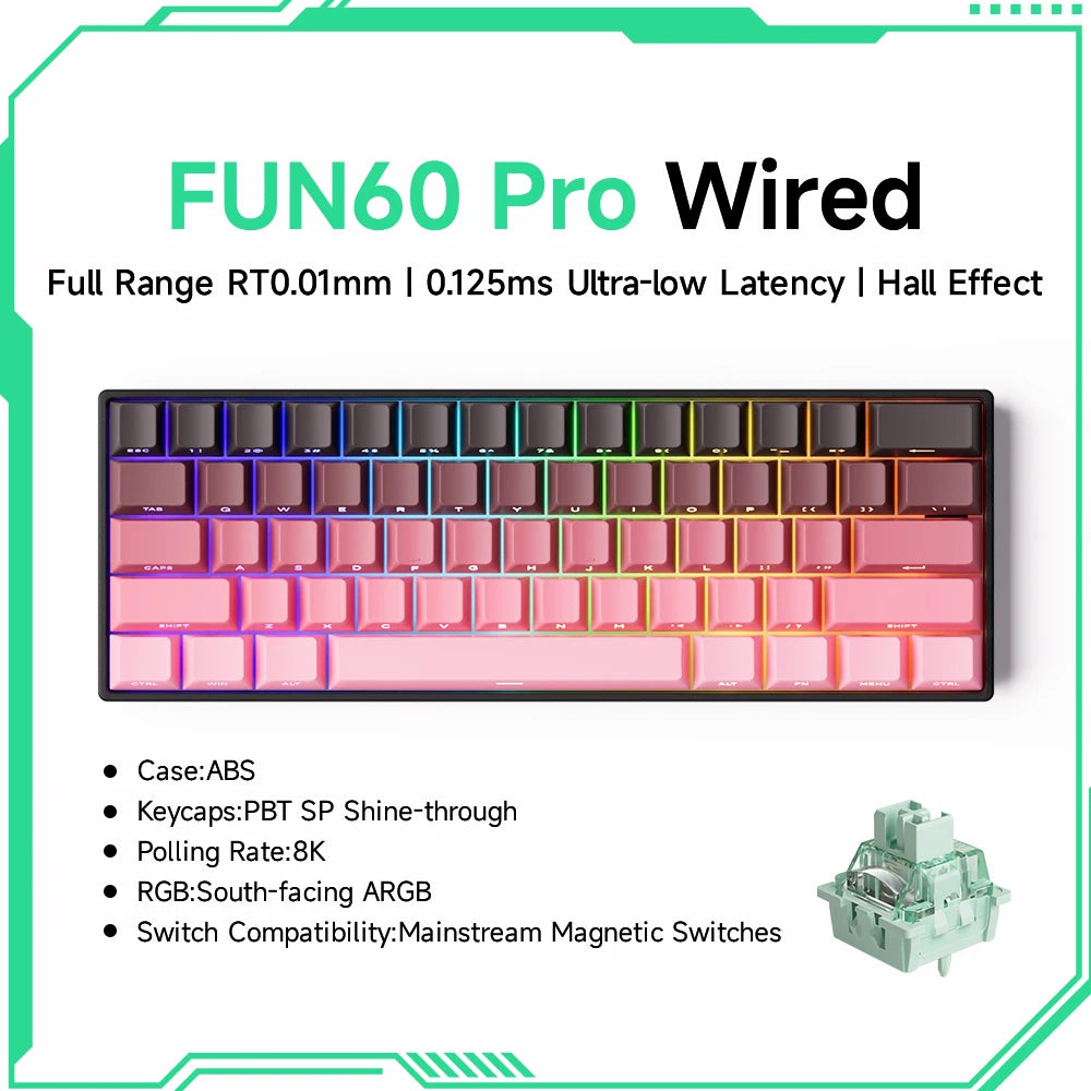 MonsGeek M1W FUN60 - Mechanical Keyboard Magnetic