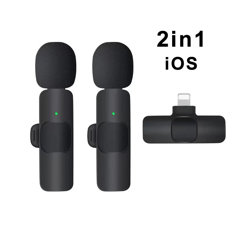 Portable Wireless Lavalier Mic for iPhone/Android