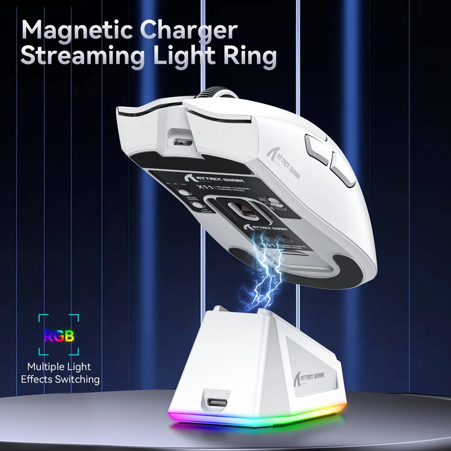Attack Shark X11 – 22KDPI Wireless RGB Mouse