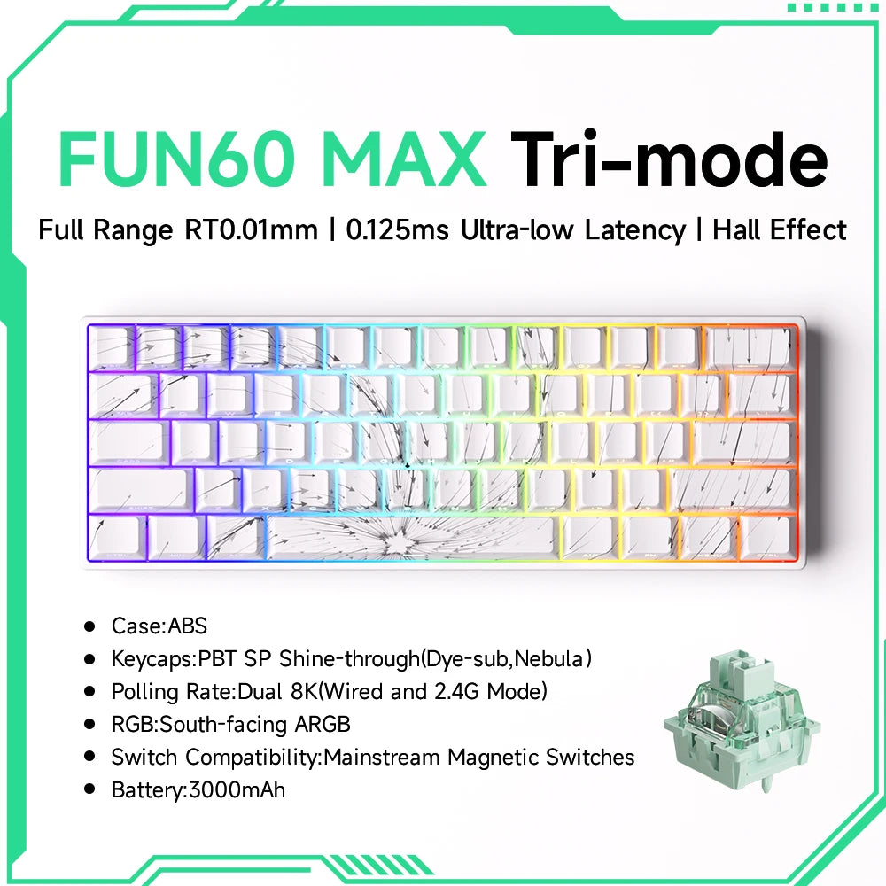 MonsGeek M1W FUN60 - Mechanical Keyboard Magnetic