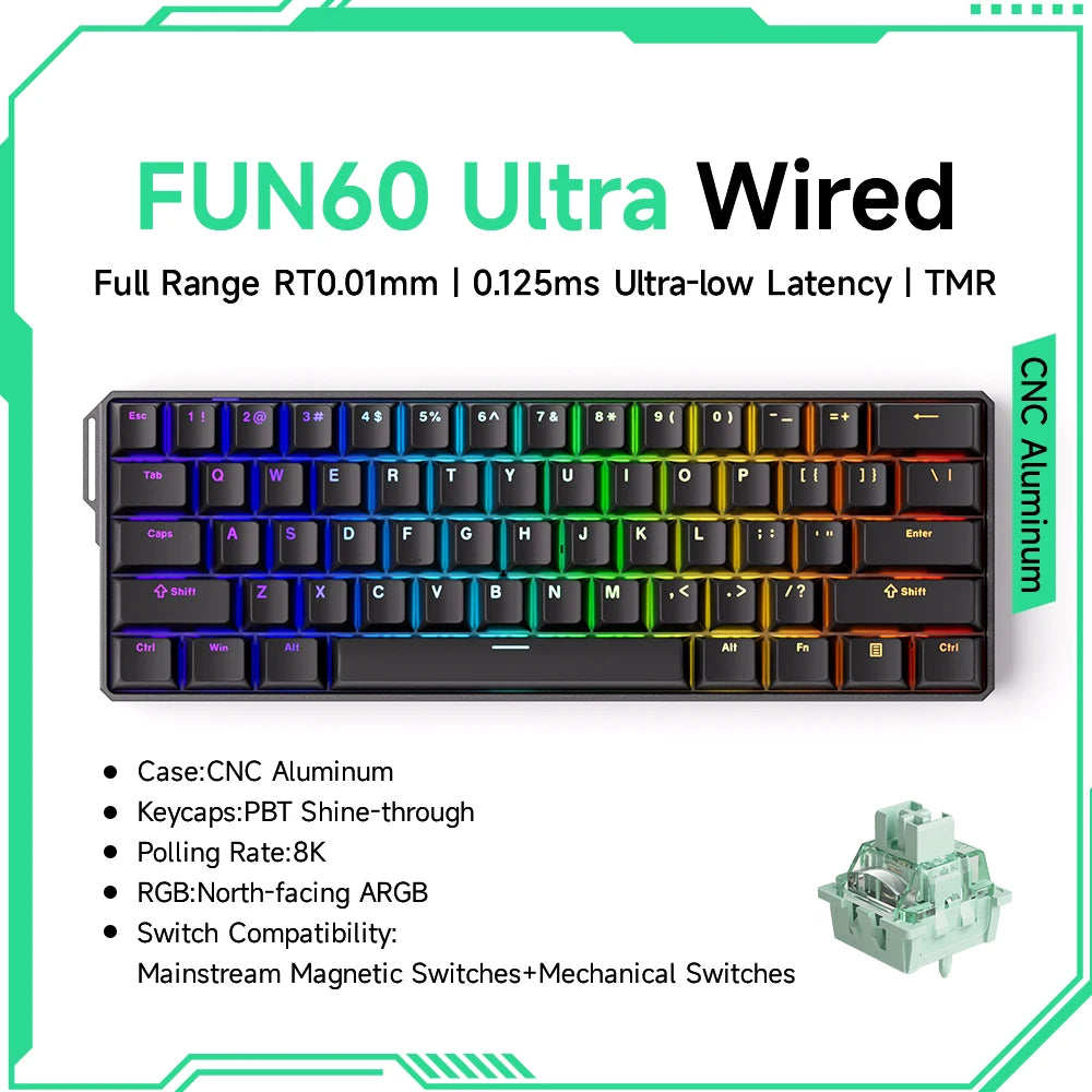 MonsGeek M1W FUN60 - Mechanical Keyboard Magnetic
