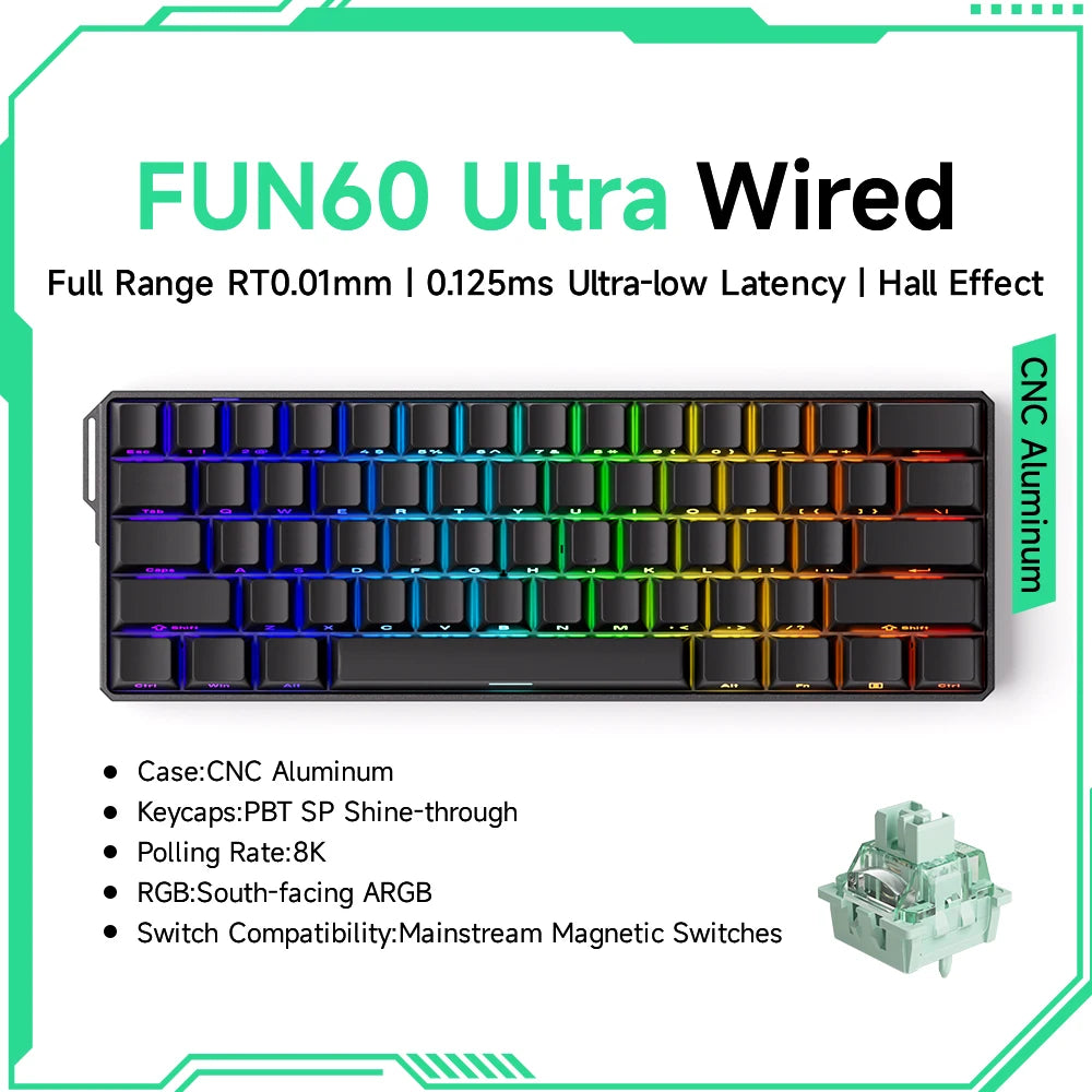 MonsGeek M1W FUN60 - Mechanical Keyboard Magnetic