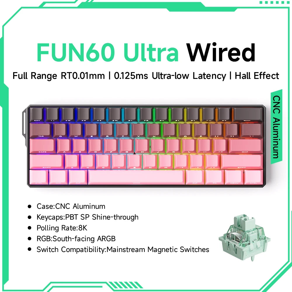 MonsGeek M1W FUN60 - Mechanical Keyboard Magnetic