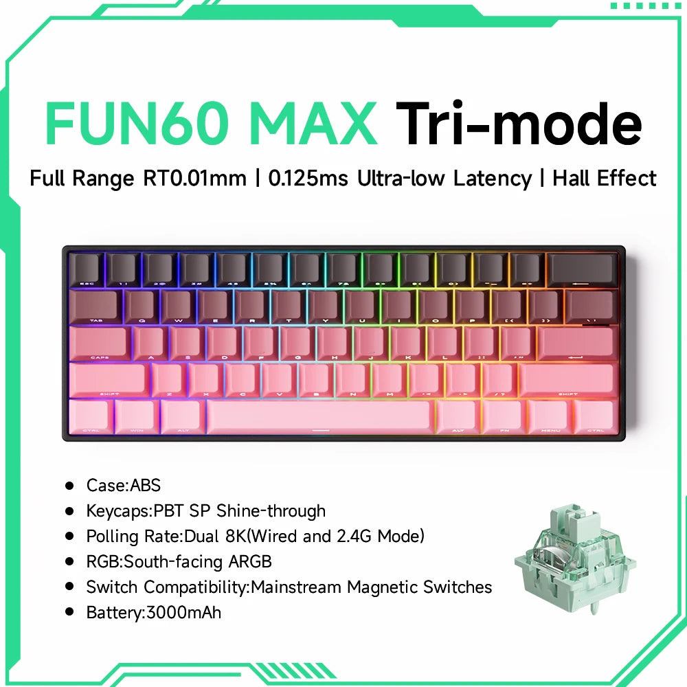 MonsGeek M1W FUN60 - Mechanical Keyboard Magnetic