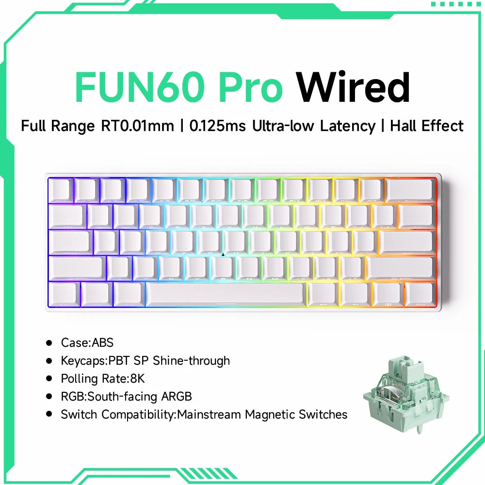 MonsGeek M1W FUN60 - Mechanical Keyboard Magnetic