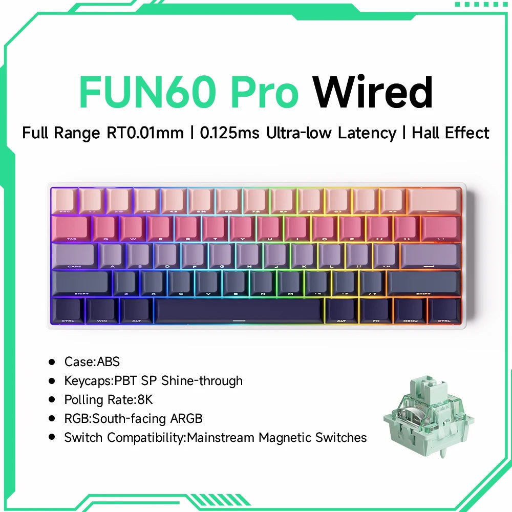 MonsGeek M1W FUN60 - Mechanical Keyboard Magnetic