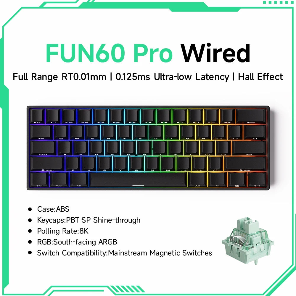 MonsGeek M1W FUN60 - Mechanical Keyboard Magnetic