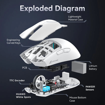 Attack Shark X11 – 22KDPI Wireless RGB Mouse