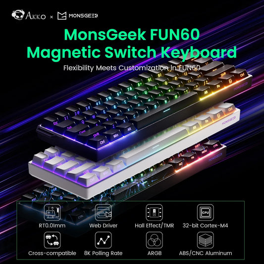 MonsGeek M1W FUN60 - Mechanical Keyboard Magnetic
