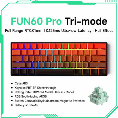 MonsGeek M1W FUN60 - Mechanical Keyboard Magnetic