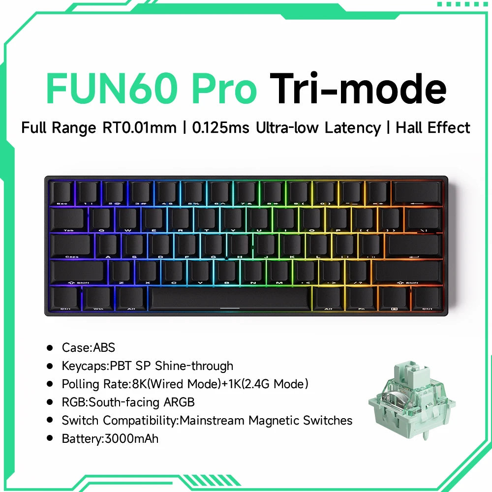 MonsGeek M1W FUN60 - Mechanical Keyboard Magnetic