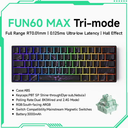 MonsGeek M1W FUN60 - Mechanical Keyboard Magnetic