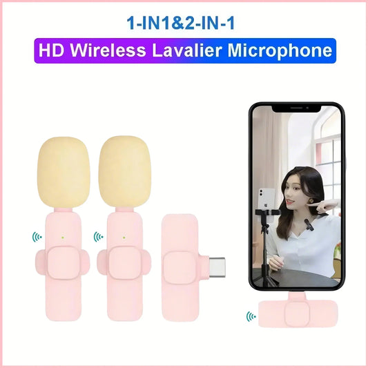 Portable Wireless Lavalier Mic for iPhone/Android