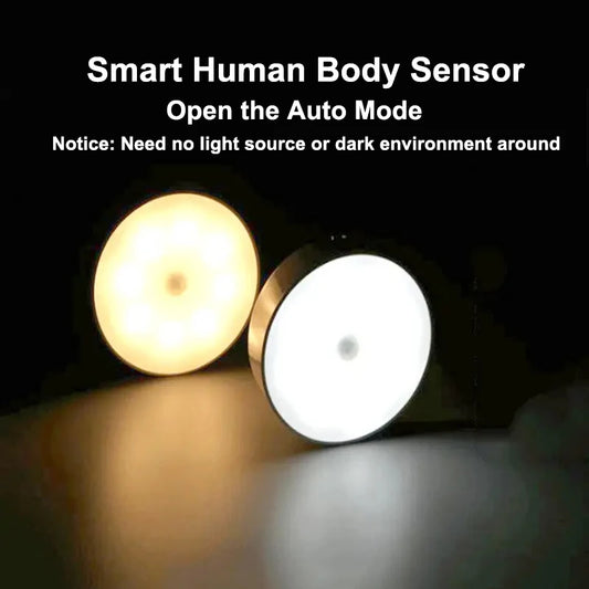 Smart Sensor Night Lamp with USB Charging