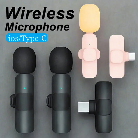 Portable Wireless Lavalier Mic for iPhone/Android